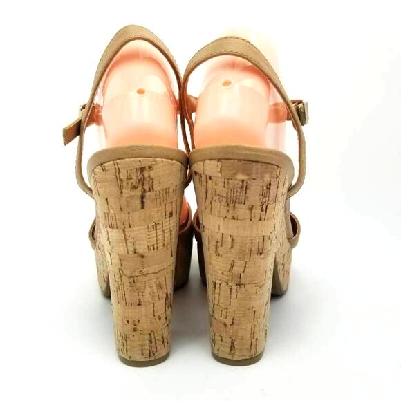 Sun + Stone Jamie T-Strap Block Heel Platform Wedge Sandals Size 9.5M - Picture 5 of 12